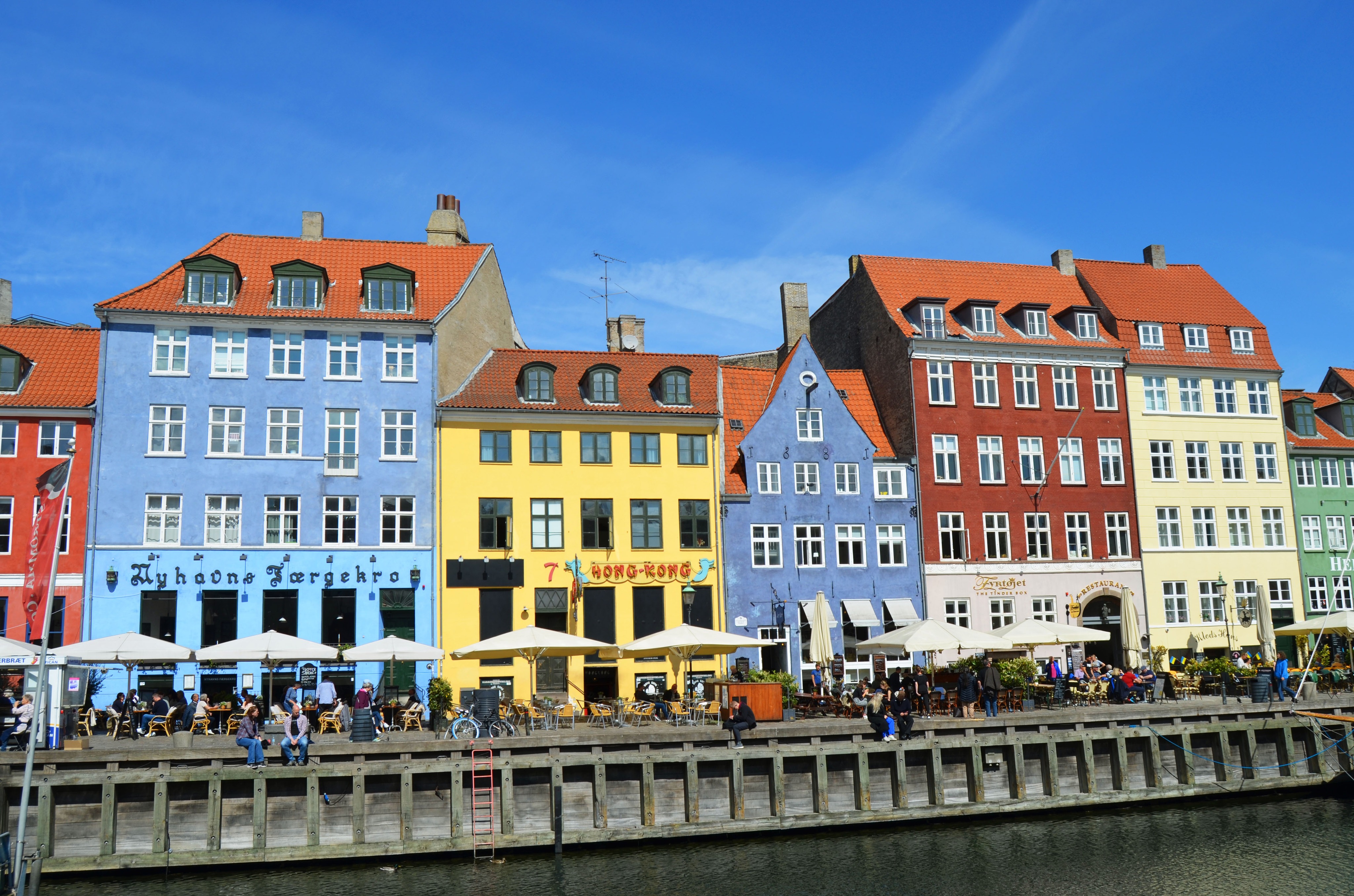 A river and resturants at Nyhavn