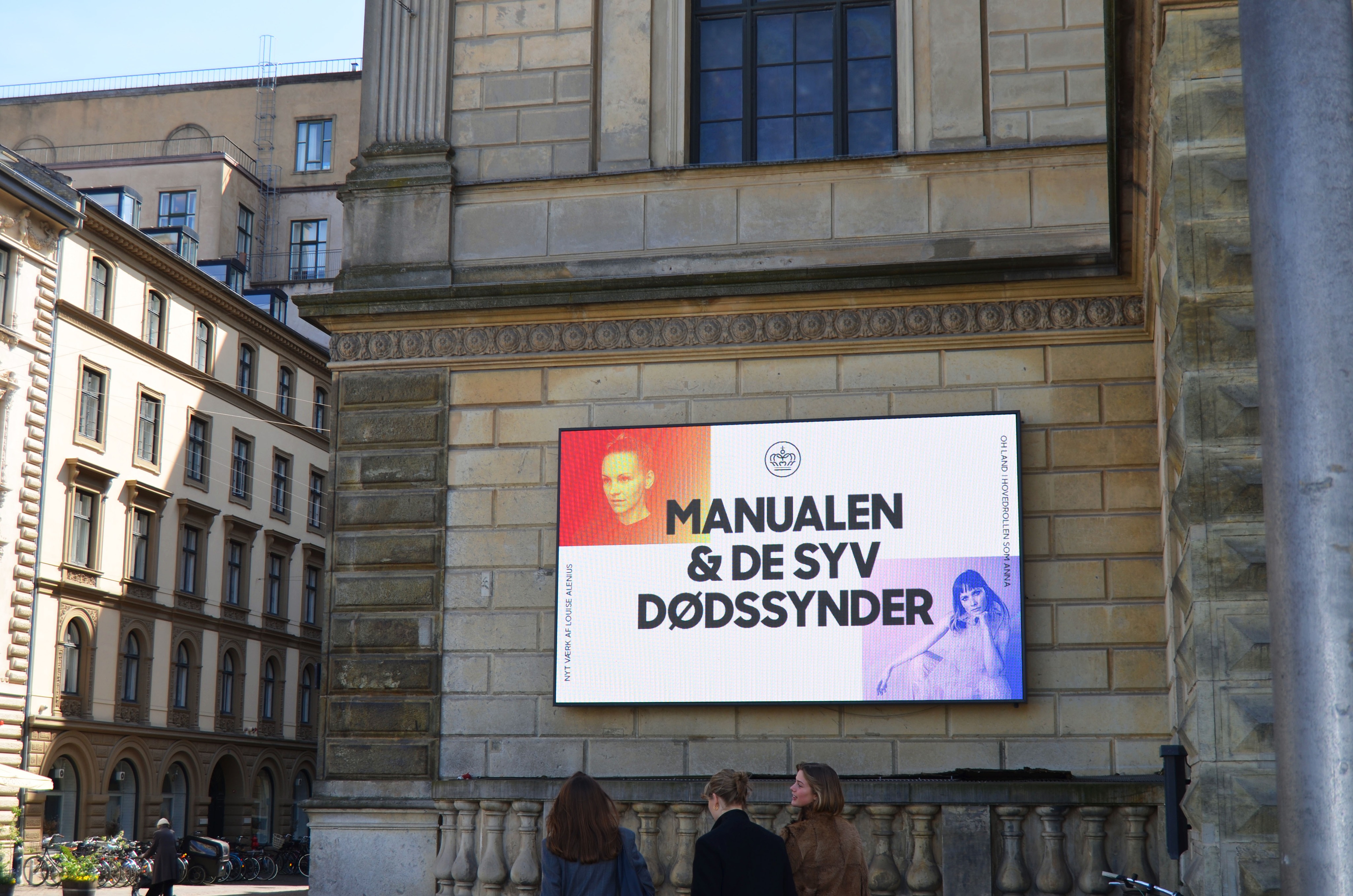 A billbord on The Royal Danish Theatre